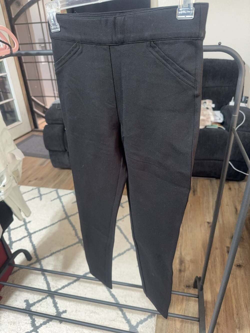Les Serein Black Pull-On Ponte Pants Size S